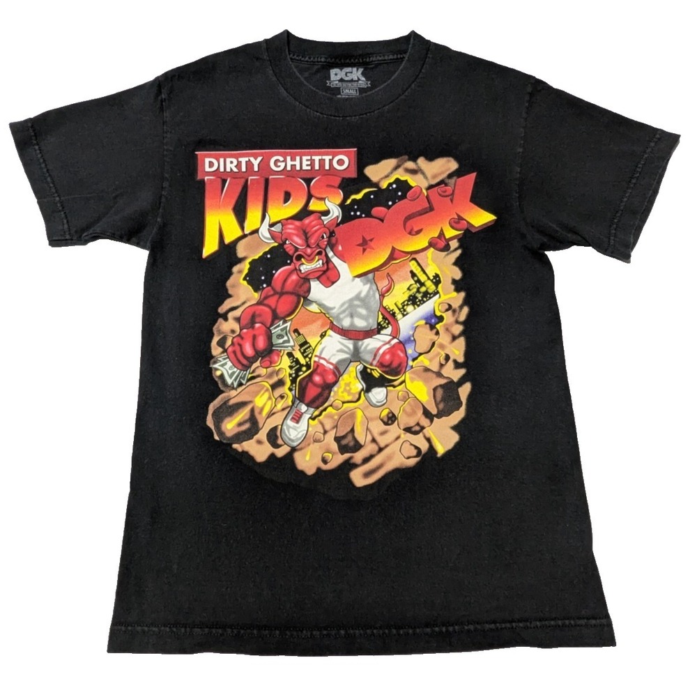 DGK BULLY KAYO Dirty‎ Ghetto Kids Chicago Bulls T-Shirt - Men Small